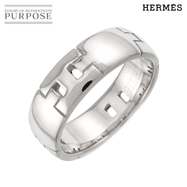 エルメス HERMES エヴァー ヘラクレス #48 リング K18 WG ホワイトゴールド 750 指輪 レディース 90319476 【中古】BJ