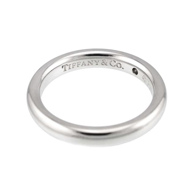ティファニー TIFFANY&Co. スタッキング バンド 4号 リング ダイヤ 1P Pt プラチナ 指輪 レディース 90319477 【中古】BJ_2