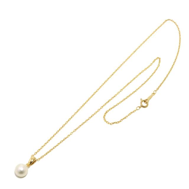 ミキモト MIKIMOTO アコヤ真珠 7.1mm ネックレス 40cm K18 YG イエローゴールド 750 パール レディース 90319484 【中古】BJ_1
