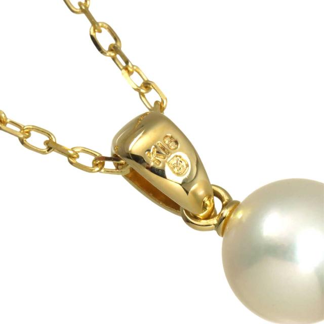 ミキモト MIKIMOTO アコヤ真珠 7.1mm ネックレス 40cm K18 YG イエローゴールド 750 パール レディース 90319484 【中古】BJ_3