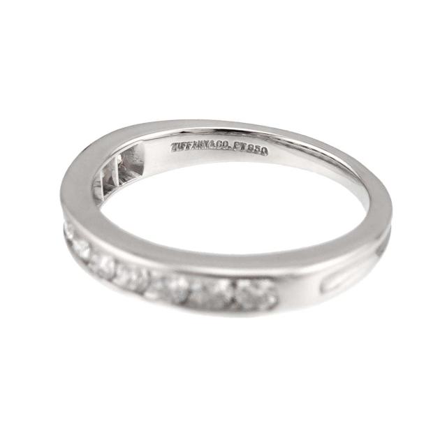 ティファニー TIFFANY&Co. ハーフサークル チャネル セッティング 9号 リング ダイヤ Pt 指輪 レディース 90319828 【中古】BJ_2
