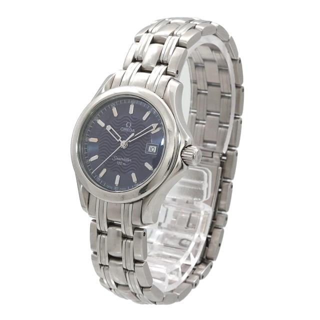 オメガ シーマスター 120m 2571 81 レディース 腕時計 デイト ブルー クォーツ ウォッチ Seamaster 90320048 【中古】時計_2