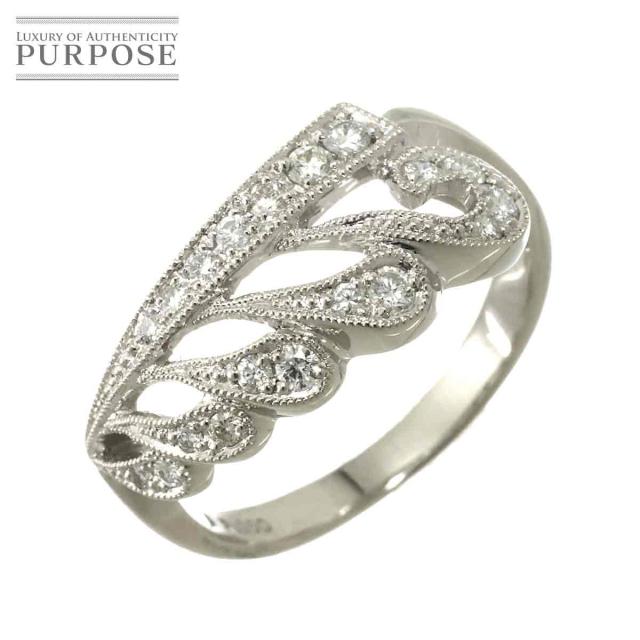 リング 9.5号 ダイヤ 0.25ct Pt プラチナ 指輪 レディース 90320365 【中古】NJ