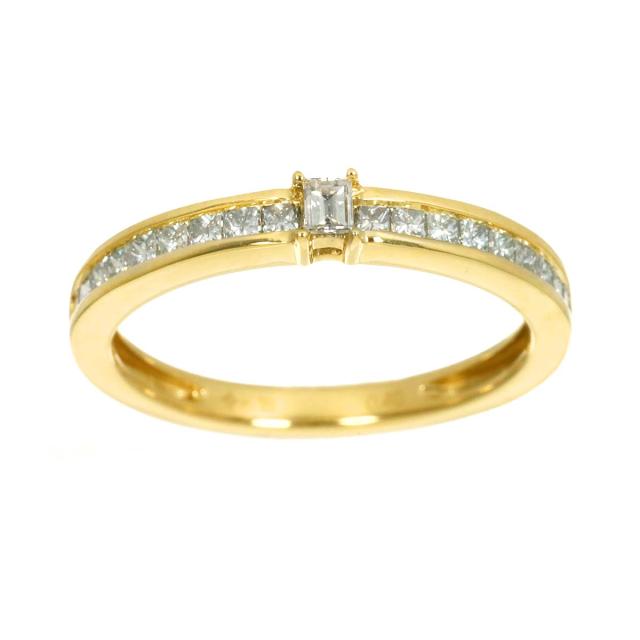 リング 11号 ダイヤ 0.40ct K18 YG イエローゴールド 750 指輪 レディーズ 90320387 【中古】NJ_1