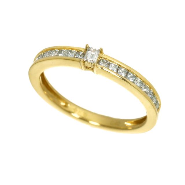 リング 11号 ダイヤ 0.40ct K18 YG イエローゴールド 750 指輪 レディーズ 90320387 【中古】NJ_2