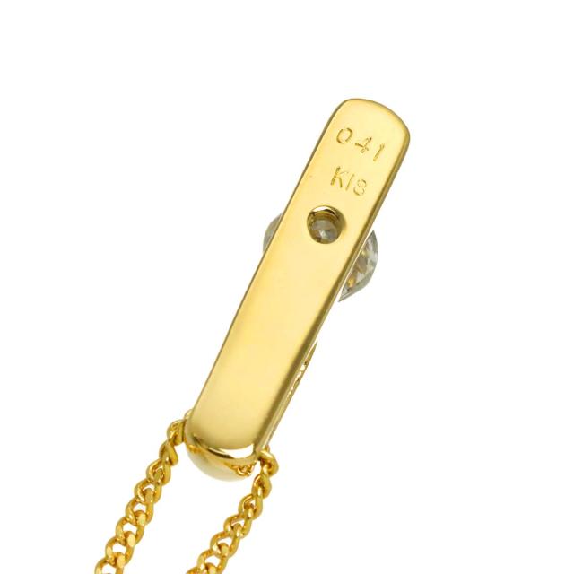 ダイヤ 0.41ct ネックレス 40cm K18 YG イエローゴールド 750 レディース 90320475 【中古】NJ_3