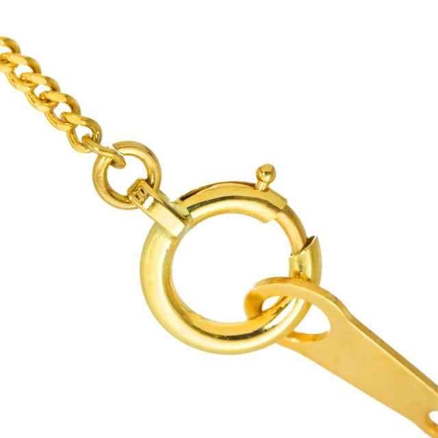 ダイヤ 0.41ct ネックレス 40cm K18 YG イエローゴールド 750 レディース 90320475 【中古】NJ_5
