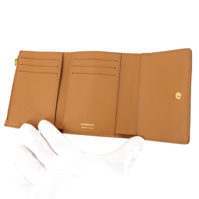 未使用 展示品 バーバリー 財布 ローラ 三つ折り 財布 レザー メープルブラウン 8062376 レディース 90320713 【中古】ブランド_5