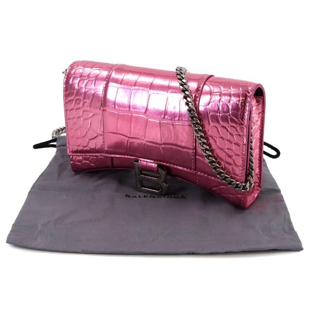 未使用 展示品 バレンシアガ 財布 アワーグラス チェーン ウォレット 二つ折り 長財布 656050 レディース 90320751 【中古】ブランド_1