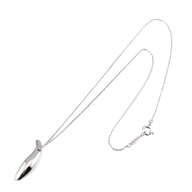 ティファニー TIFFANY&amp;Co. フランク・ゲーリー フィッシュ ネックレス 40cm K18 WG 750 レディース 90320891 【中古】BJ_1