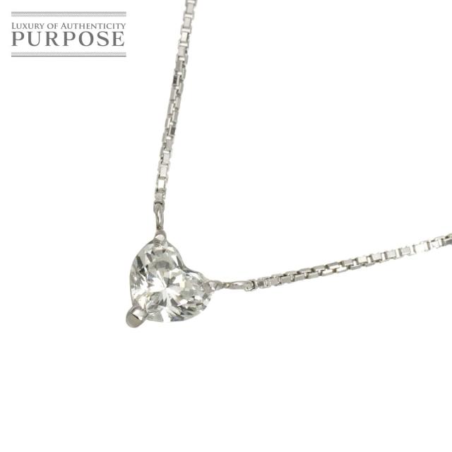 ダイヤ 0.39ct ネックレス 40.5cm Pt プラチナ レディース 90321344 【中古】NJ