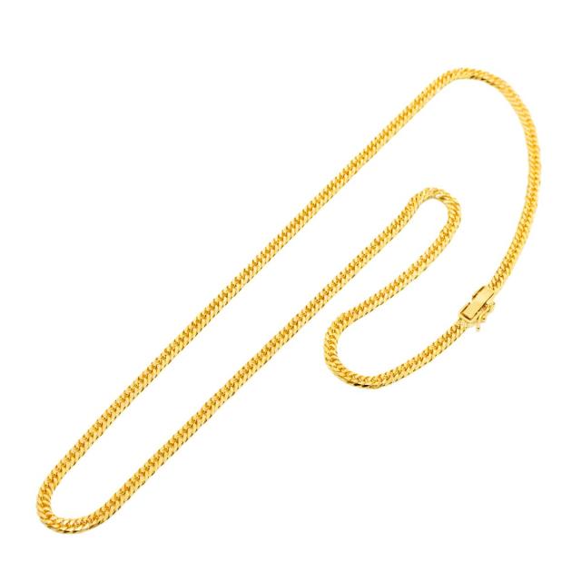 K18 喜平 ネックレス 40cm 6面ダブル 10.1g 幅2.8mm イエローゴールド 750 キヘイ レディース メンズ 90321353 【中古】NJ_1