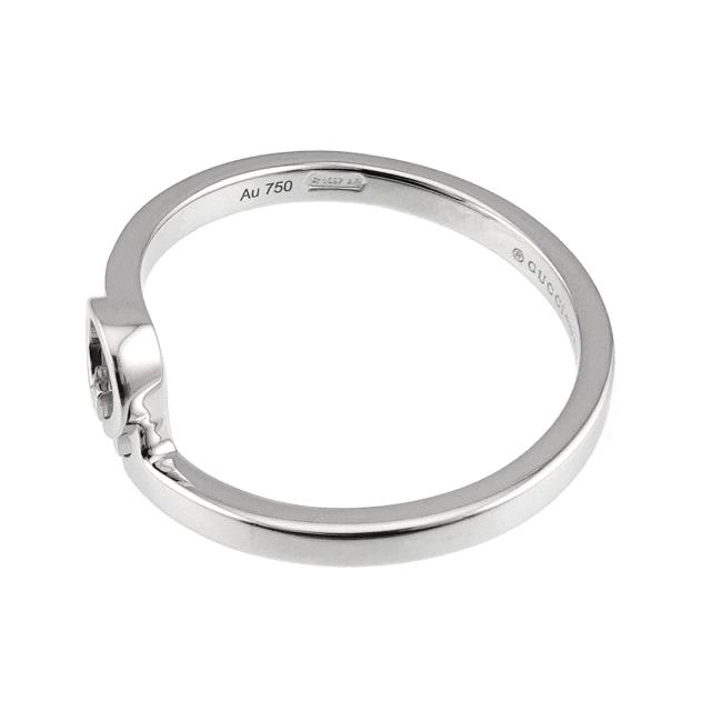 グッチ GUCCI GGランニング #9 リング K18 WG ホワイトゴールド 750 指輪 レディース 90321540 【中古】BJ_3