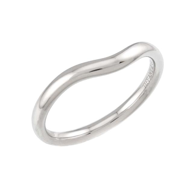 ティファニー TIFFANY&Co. カーブド バンド 9.5号 リング Pt プラチナ 指輪 レディース 90321842 【中古】BJ_4