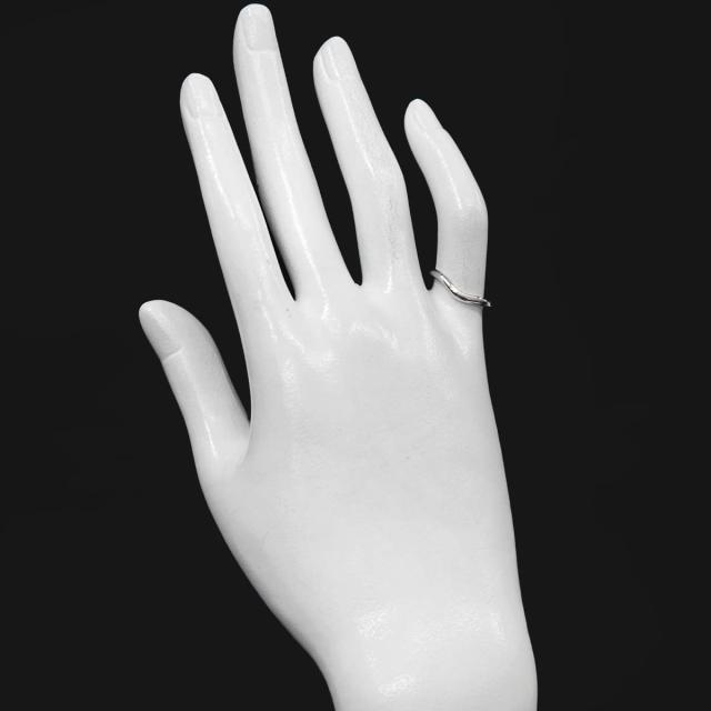 ティファニー TIFFANY&Co. カーブド バンド 9.5号 リング Pt プラチナ 指輪 レディース 90321842 【中古】BJ_6