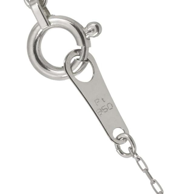 クォーツ ダイヤ 0.16ct ネックレス 40.5cm Pt プラチナ レディース 90322768 【中古】NJ_4