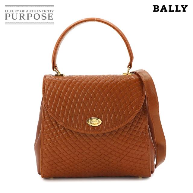 バリー BALLY キルティング 2way ハンド ショルダー バッグ レザー ブラウン ゴールド 金具 レディース 90322972 【中古】ブランド
