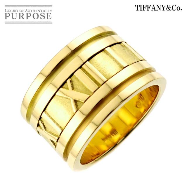 ティファニー TIFFANY&amp;Co. アトラス ワイド 9.5号 リング K18 YG イエローゴールド 750 指輪 90323407 【中古】BJ
