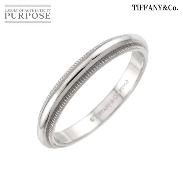 ティファニー TIFFANY&amp;Co. ミルグレイン 16号 リング 幅3mm Pt プラチナ 指輪 トゥギャザー レディース 90323427 【中古】BJ