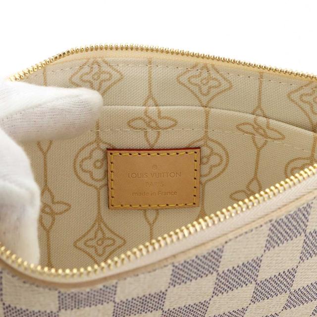 未使用 展示品 ルイ ヴィトン バッグ ダミエ アズール ポーチ ベージュ ゴールド 金具 レディース 90323950 【中古】ブランド_5