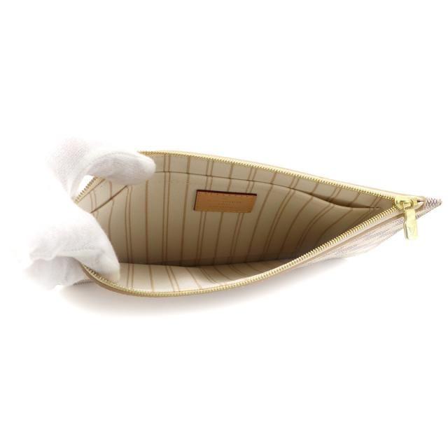 未使用 展示品 ルイ ヴィトン バッグ ダミエ アズール ポーチ ベージュ ゴールド 金具 レディース 90323951 【中古】ブランド_4
