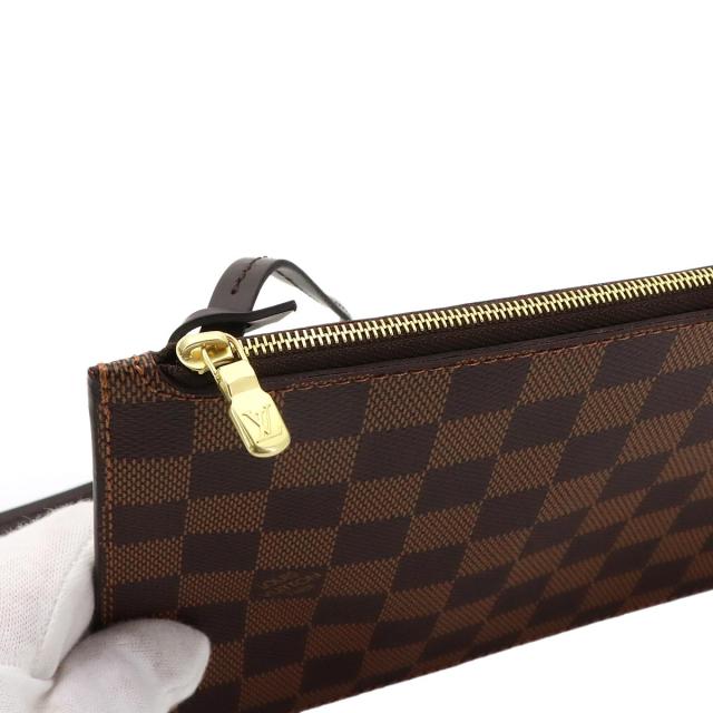 未使用 展示品 ルイ ヴィトン ポーチ ダミエ ネヴァーフル用 ポーチ エベヌ ゴールド 金具 レディース 90323954 【中古】ブランド_6