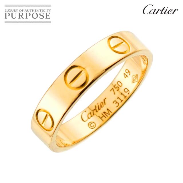 カルティエ Cartier ミニラブ #49 リング K18 YG イエローゴールド 750 指輪 レディース 90324340 【中古】BJ 89,650円
