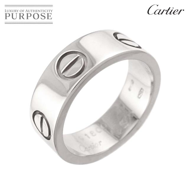カルティエ Cartier ラブ #47 リング K18 WG ホワイトゴールド 750 指輪【証明書付き】レディース 90324380 【中古】BJ