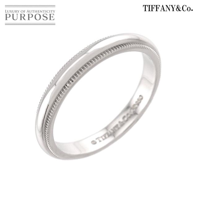 ティファニー TIFFANY&CO. ミルグレイン 15号 リング 幅3mm Pt プラチナ 指輪 トゥギャザー レディース 90324412 【中古】BJ
