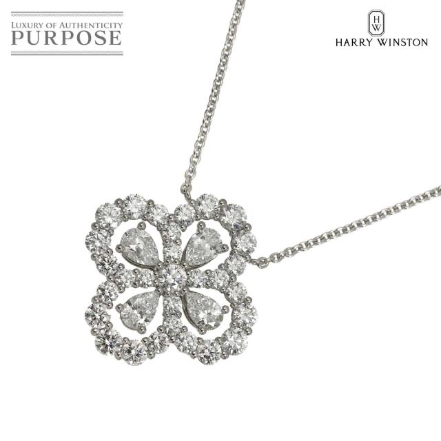 ハリーウィンストン HARRY WINSTON ループ フルモチーフ ダイヤ ネックレス 40cm Pt プラチナ 証明書 レディース 90324449 【中古】BJ