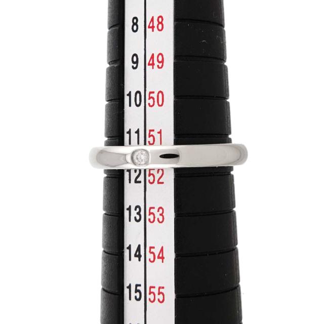 ティファニー TIFFANY&Co. スタッキング バンド 11.5号 リング ダイヤ 1P Pt プラチナ 指輪 レディース 90326339 【中古】BJ_4