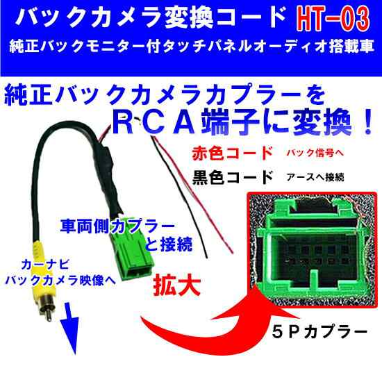 バックカメラ変換コード付 MRワゴン (エコ/Wit)MF33S H23~現在 2DIN