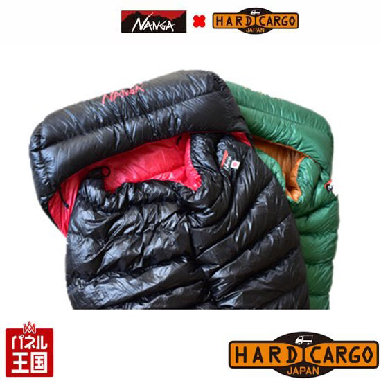 ハードカーゴxナンガラバイマバッグS600 ハードカーゴ限定モデル 車中泊 ハイグレード寝袋 スペイン産ダックダウン ボックスキルト構造 カスタム パーツ HARD CARGO HC-560-561