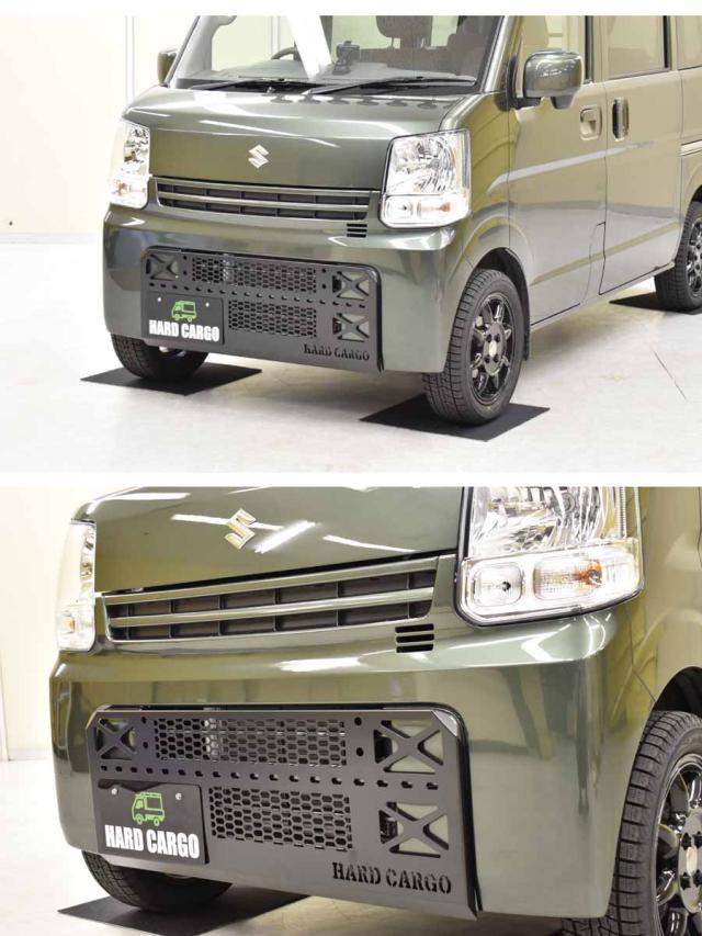 ハードカーゴ スキッドグリル スズキ エブリイバン(DA17V) グリルガード フロントガード エブリー 軽バン 軽ハコ用 カスタム パーツ HARD CARGO HC-190_2