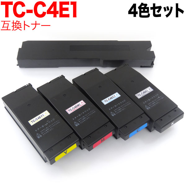 沖電気用 TC-C4EK1 互換トナー ※廃トナーボックス付属 【送料無料】 4色セットの通販は 28,179円