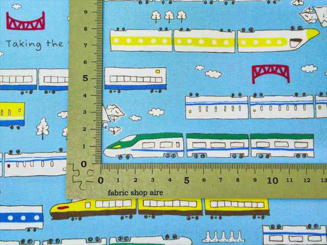 オックス生地 布 新幹線 電車 トレイン カッコイイ 可愛い ブルーの通販はau Pay マーケット 手づくり創庫 アイリー