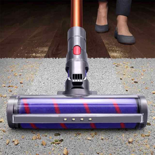 ダイソン v10 slim 互換 LED ソフトローラークリーナーヘッド dyson