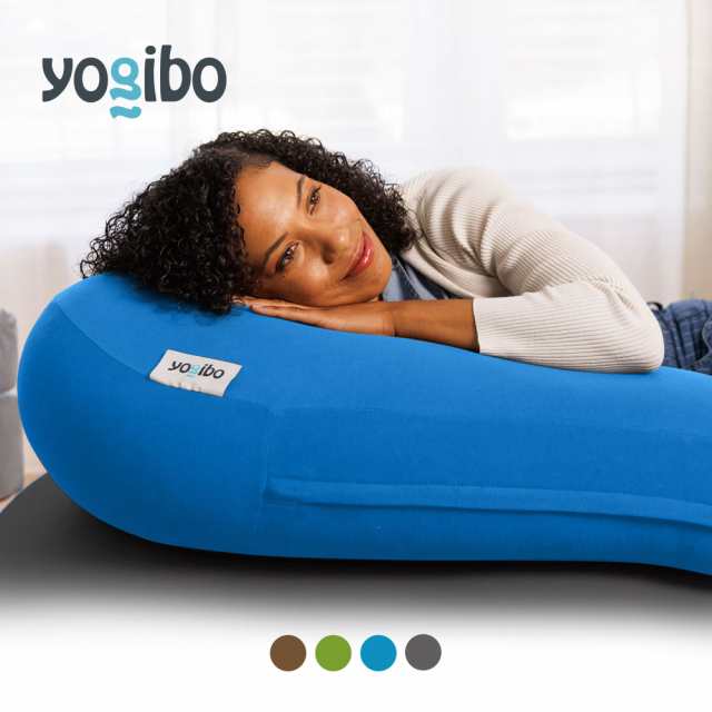 yogibo ヨギボー (90×171) maxカバー グリーン 水色 水玉 - シーツ・カバー