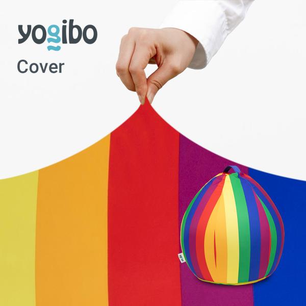 Yogibo Zoola Drop（ ヨギボー ズーラ ドロップ ） Pride Edition用カバー/ ソファーカバー / クッションカバー レインボー 接触冷感