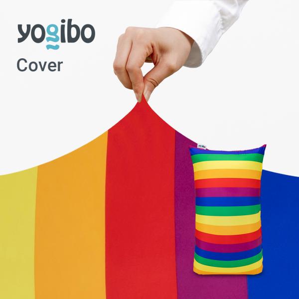 Yogibo Zoola Lite ヨギボー ズーラ ライト Pride Edition用カバー ビーズソファ レインボー 接触冷感