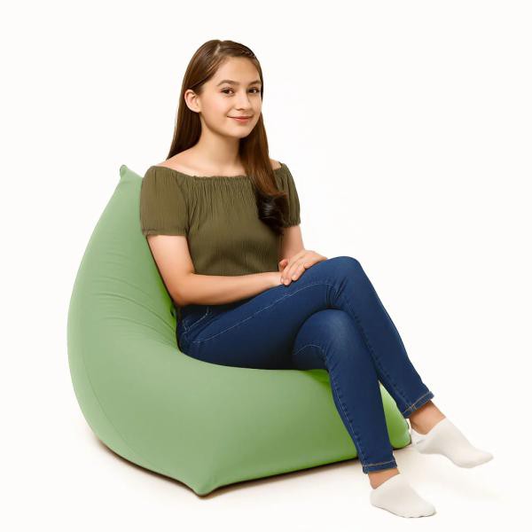 中古☆Yogibo グリーン ビーズクッション☆ピラミッド