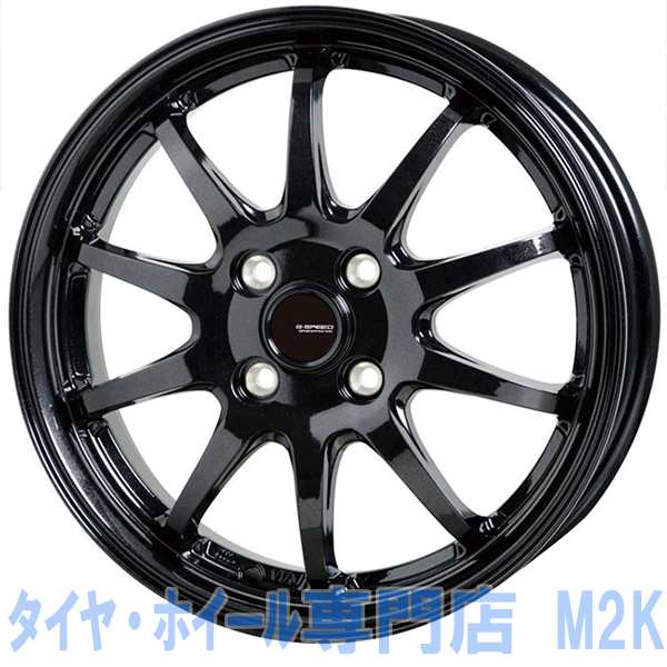 14インチ G 04 5 5j 45 4h 100 1本 ホイール ブラック フィット デミオ アクアの通販はau Pay マーケット M2k Auto Parts