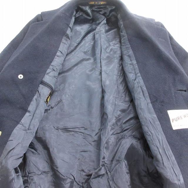 古着 長袖 ウール コート メンズ 90年代 90s ロング丈 イングランド製
