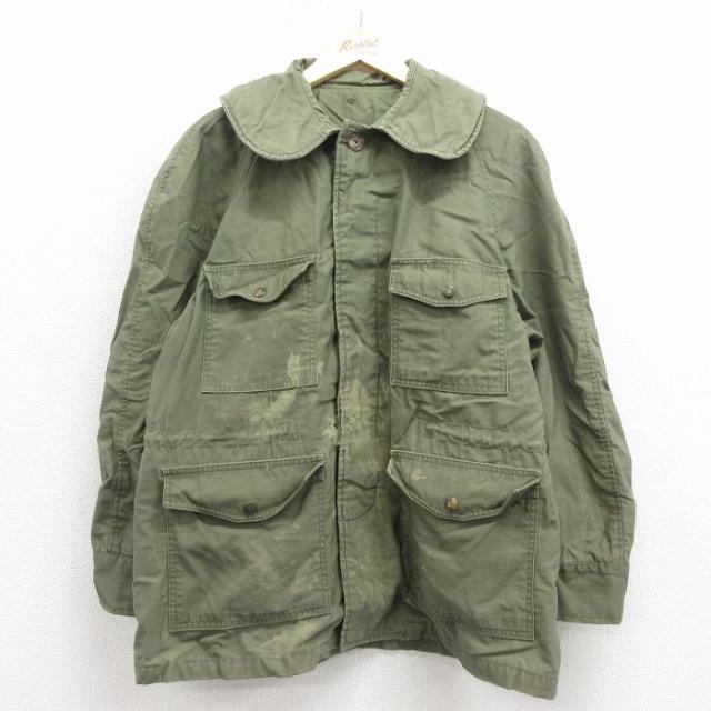 古着 長袖 ビンテージ ミリタリー キャトル ジャケット メンズ 60年代 60s ラグラン 緑 spe 25nov25