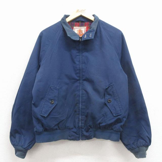 古着 バラクータ 長袖 ジャケット メンズ 80年代 80s ラグラン タロン 紺 内側キルティング 25nov27