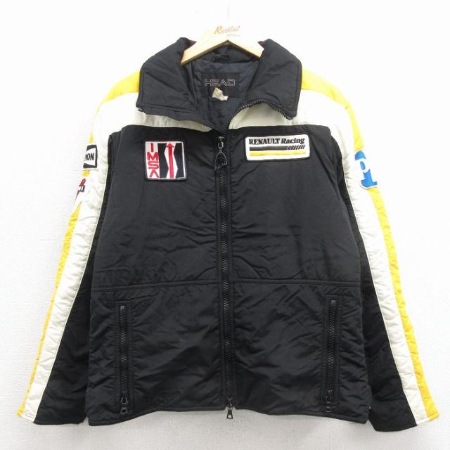 古着 HEAD 長袖 ナイロン ジャケット メンズ 90年代 90s チャンピオン 黒 25dec08