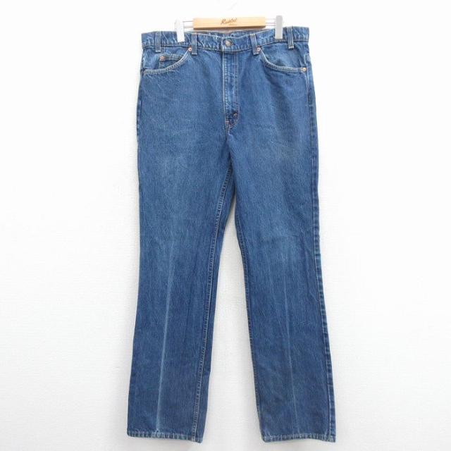 古着 ジーンズ Levis リーバイス 517 メンズ 90年代 90s ブーツカット コットン USA製 紺 spe 25dec10