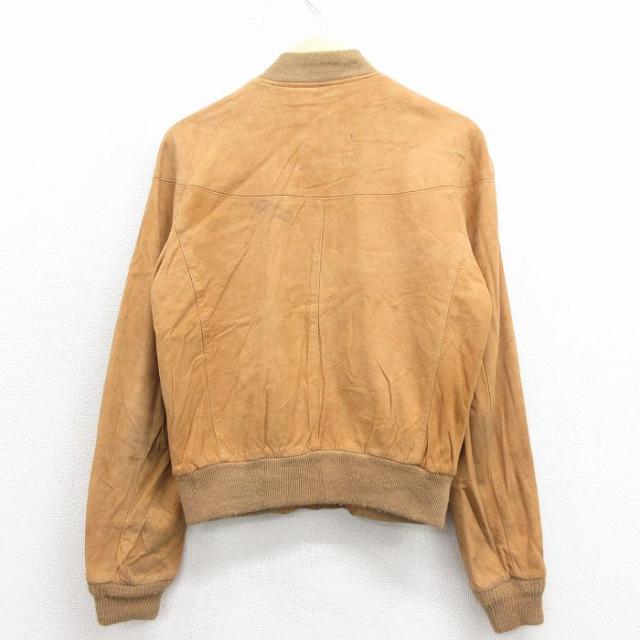 古着 長袖 スエード レザー ダービー ジャケット メンズ 80年代 80s タロン 茶 25dec15_2