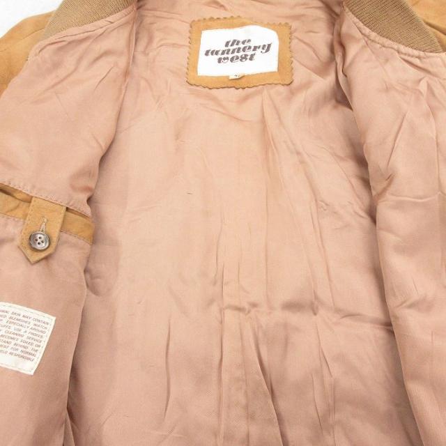 古着 長袖 スエード レザー ダービー ジャケット メンズ 80年代 80s タロン 茶 25dec15_4