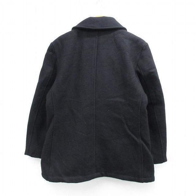M/古着 ショット 長袖 ウール ジャケット ピーコート メンズ 00年代 00s カナダ製 黒 内側キルティング【spe】 25dec25 古着 ショット 長袖 ウール ジャケット ピーコート メンズ 00年代 00s